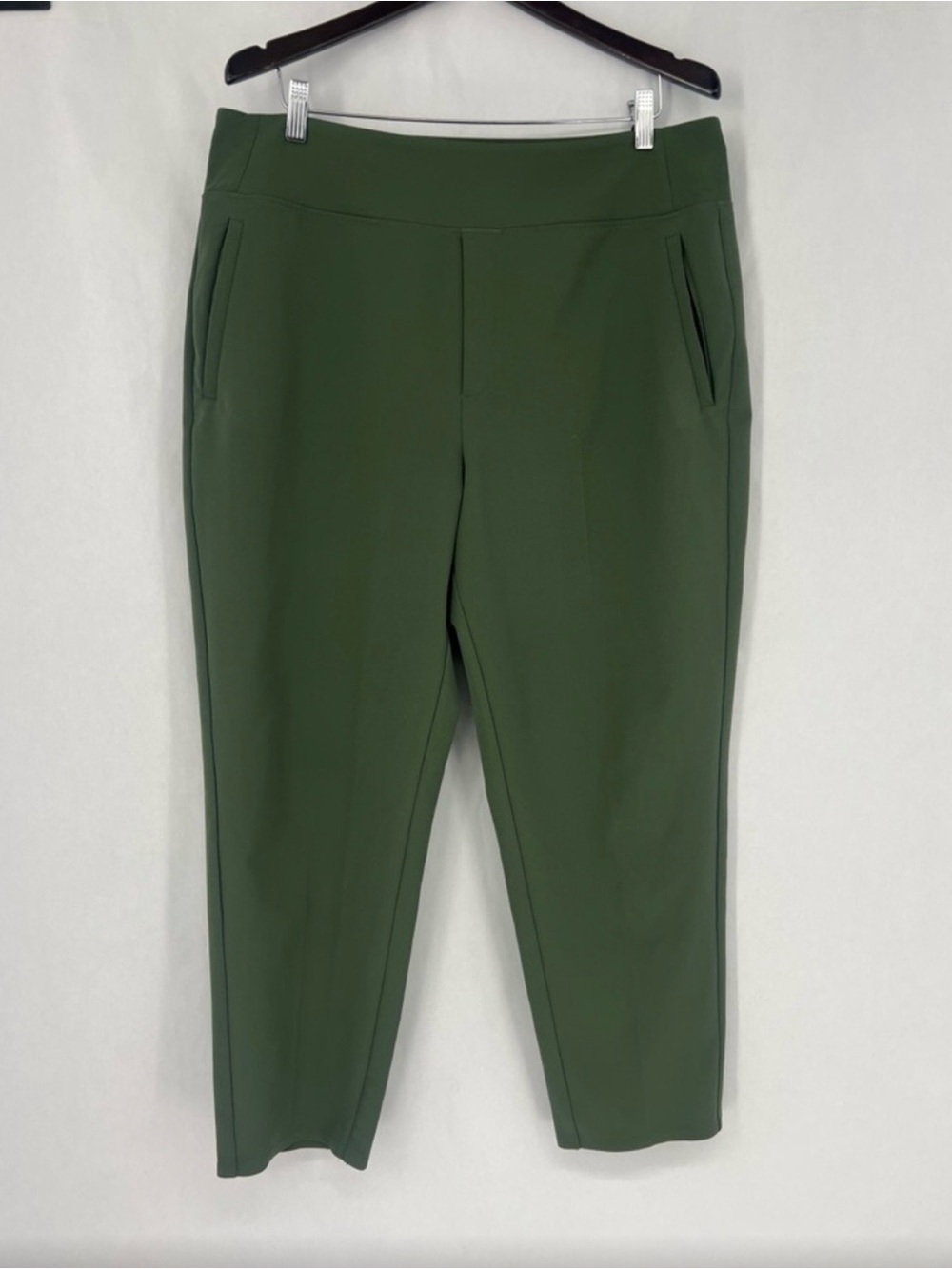 Athleta Endless High Rise Pant Slim Ankle Trousers 533636 size 16 green